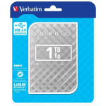Verbatim Store 'n' Go Portable - HDD - 1 TB - esterno (portatile) - 2.5" - USB 3.0 - argento